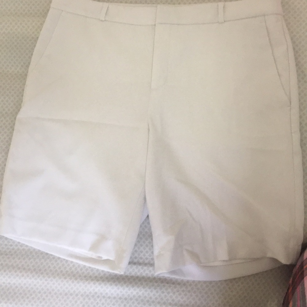 White shorts from Banana Republic